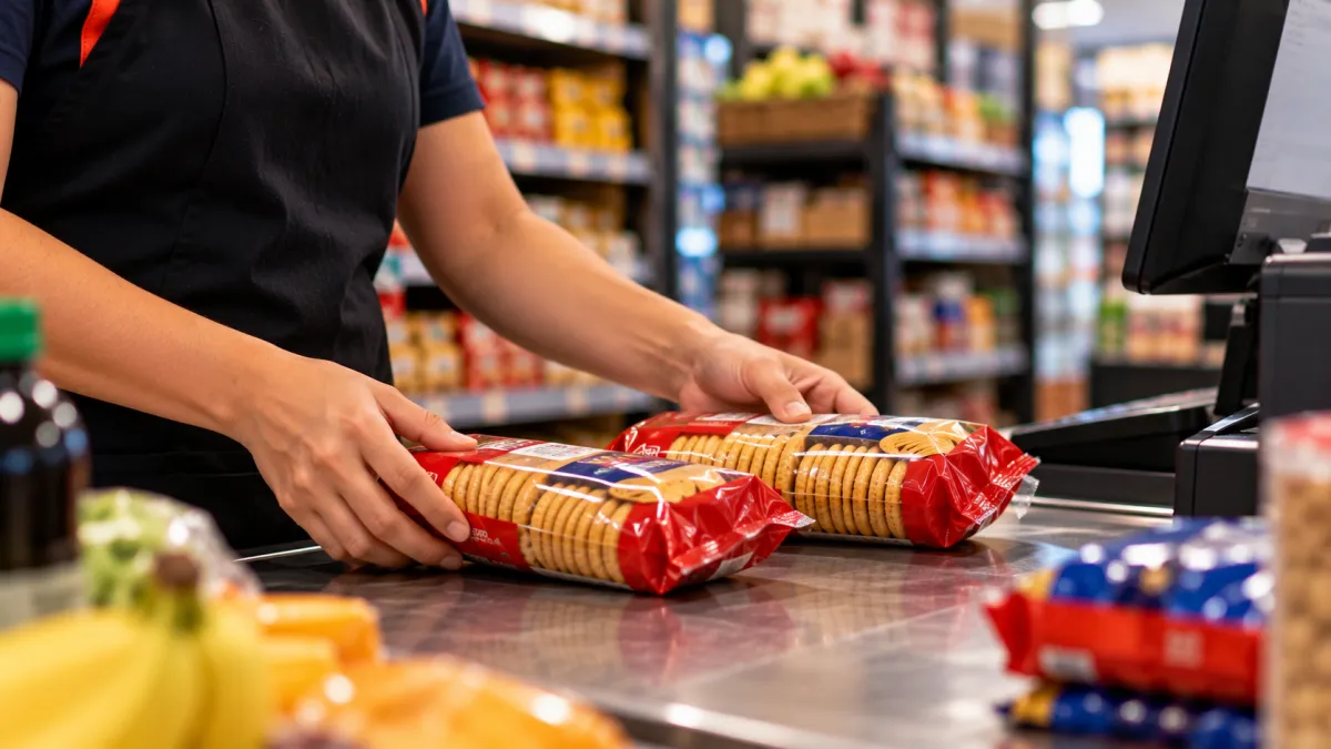 Comparando Biscoitos no Checkout