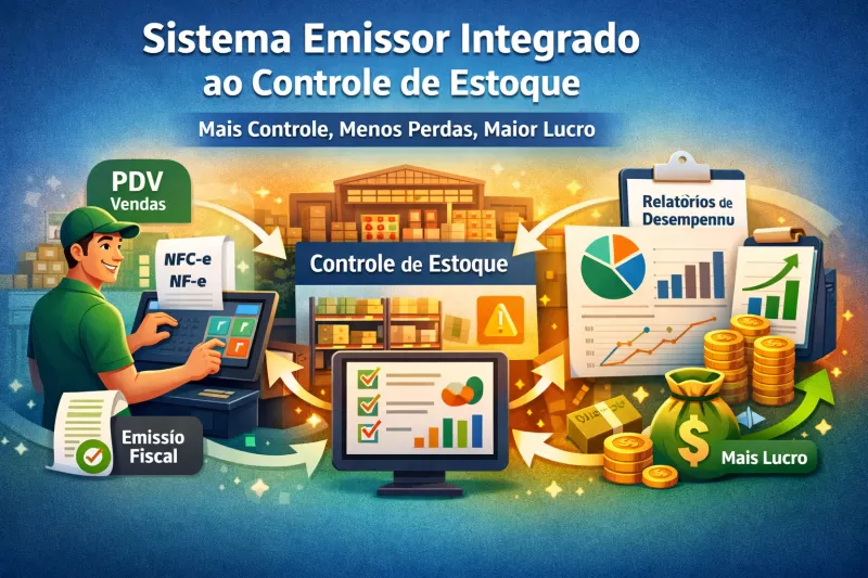 Sistema emissor integrado ao controle de estoque: por que isso aumenta seu lucro? - ConveniênciaPro
