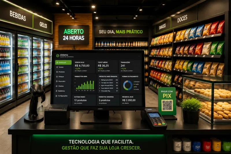 Melhor Sistema para Conveniência: Guia Completo para Escolher em 2026 - ConveniênciaPro