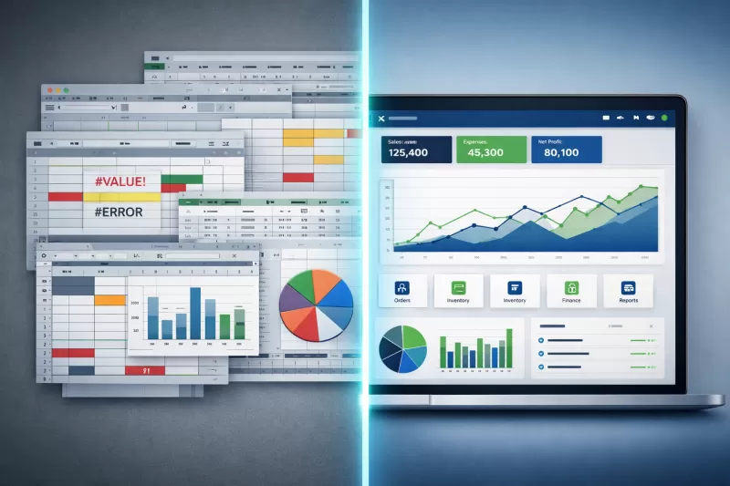 ERP Completo e Fácil de Usar: Chega de Planilhas