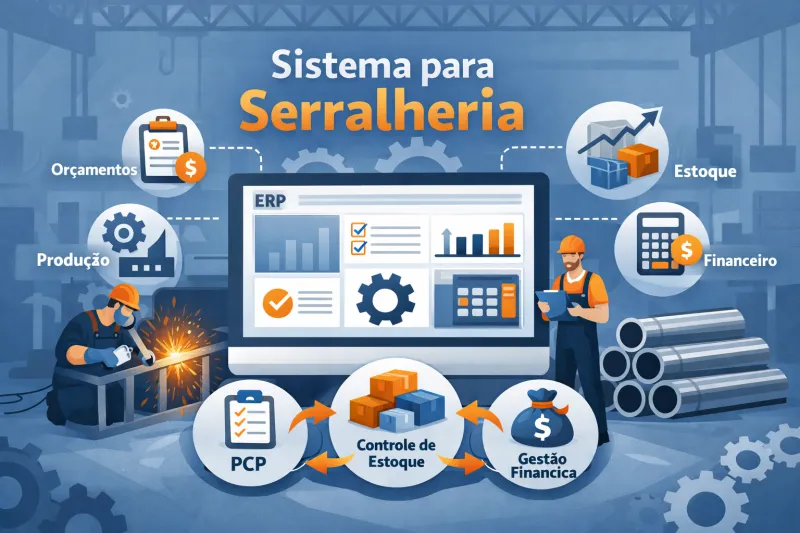 Sistema para Serralheria: Como organizar produção, orçamento e estoque em um só lugar