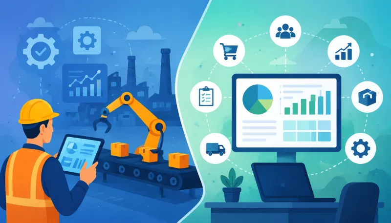 Diferença entre Software Gestão de Produção e ERP Industrial