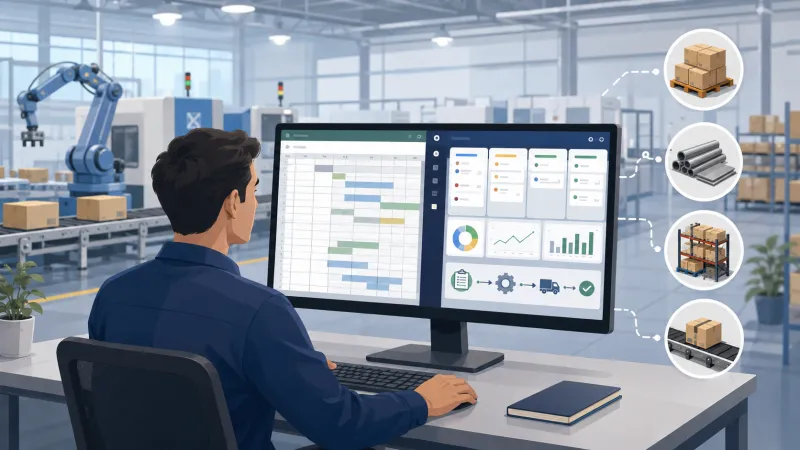 Programação Planejamento e Controle da Produção: Planilha ou Sistema?