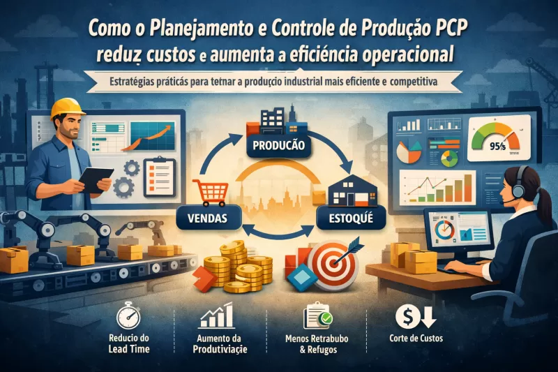 Como o Planejamento e Controle de Produção PCP reduz custos e aumenta a eficiência operacional