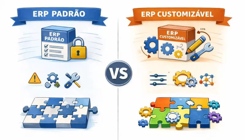 ERP customizável vs ERP padrão: qual é a melhor escolha para sua empresa?