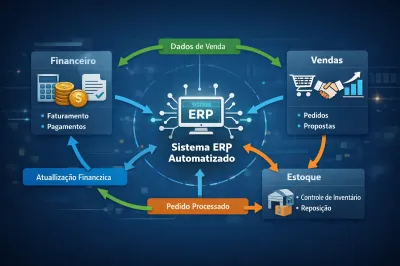 Sistema integrado de gestão ERP invisível: como empresas estão automatizando tudo sem perceber
