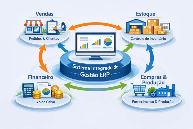 Sistema integrado de gestão ERP como vantagem competitiva: o que empresas líderes fazem diferente