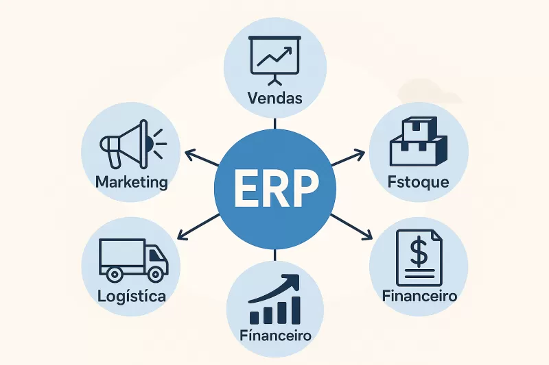 Aumente a Produtividade com um ERP Customizável Integrado ao Seu Fluxo de Trabalho