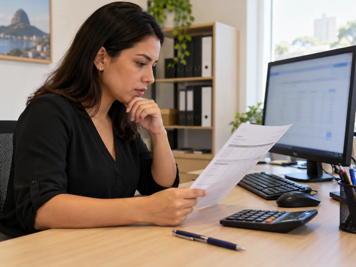 Conferência antes do faturamento