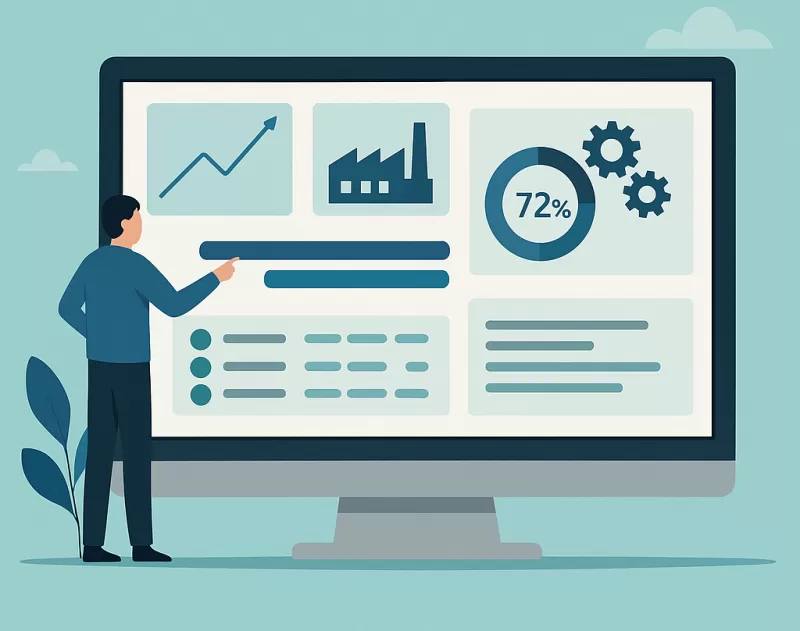 Sistema customizado para controle de produção em tempo real