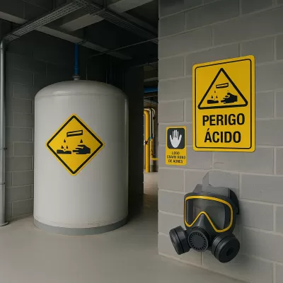 Sinalização e Armazenamento Correto de Ácido Clorídrico: Boas Práticas para Garantir Segurança na Indústria