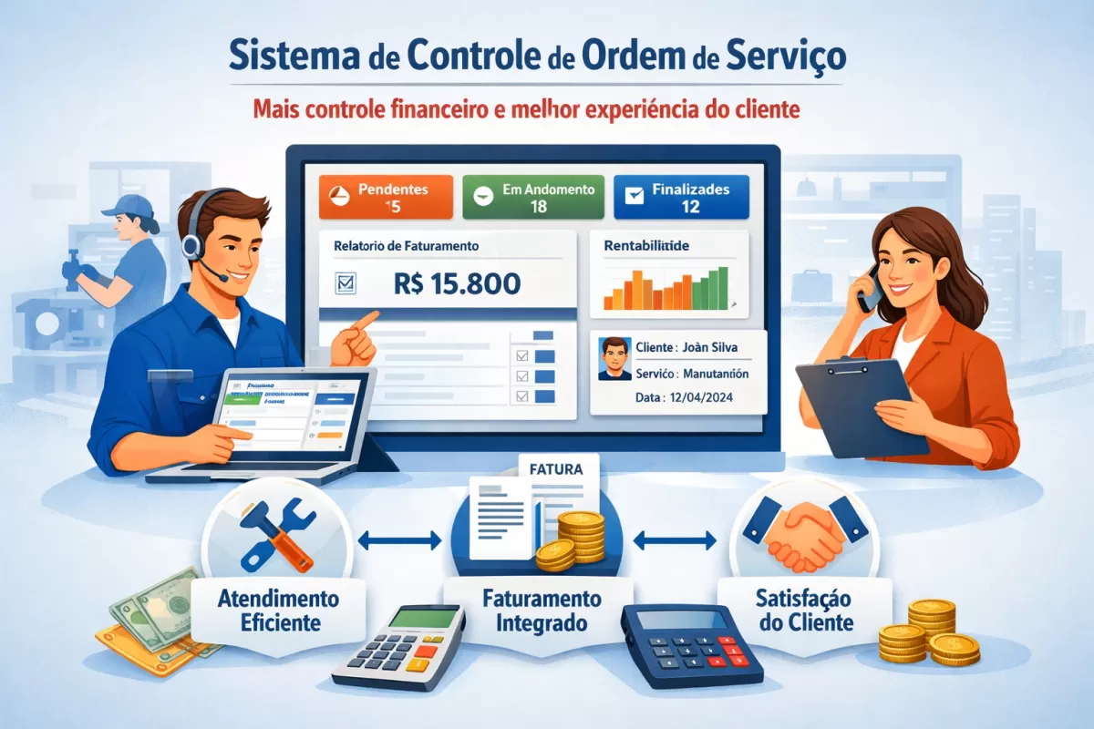 Sistema de controle de ordem de serviço: mais controle financeiro e melhor experiência do cliente