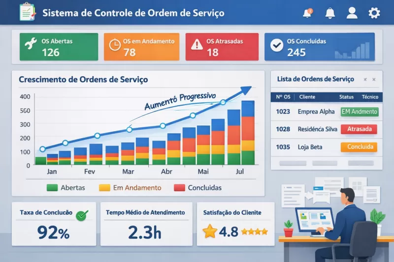 Por que sua empresa precisa de um Sistema de Controle de Ordem de Serviço para crescer com segurança?