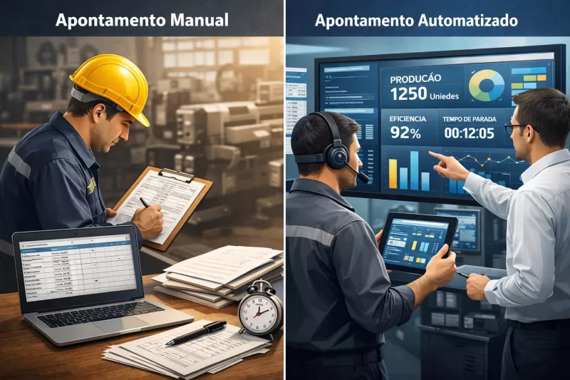 Apontamento de Produção: Mais Eficiência, Menos Desperdício.