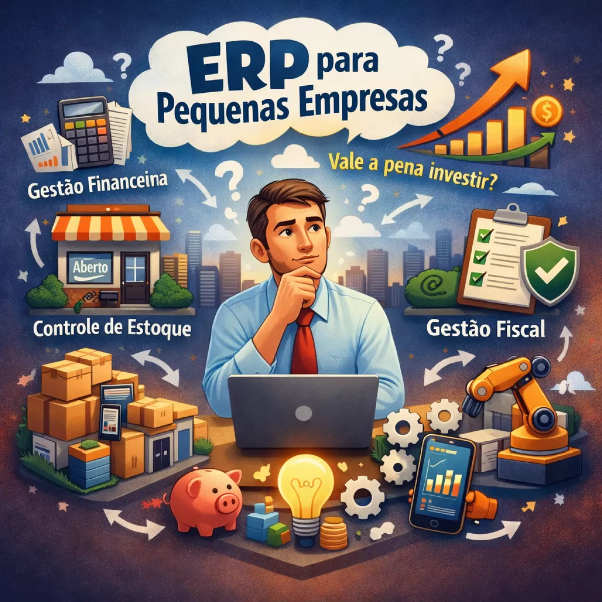 Sistema ERP para pequenas empresas vale a pena? Benefícios, custos e ROI