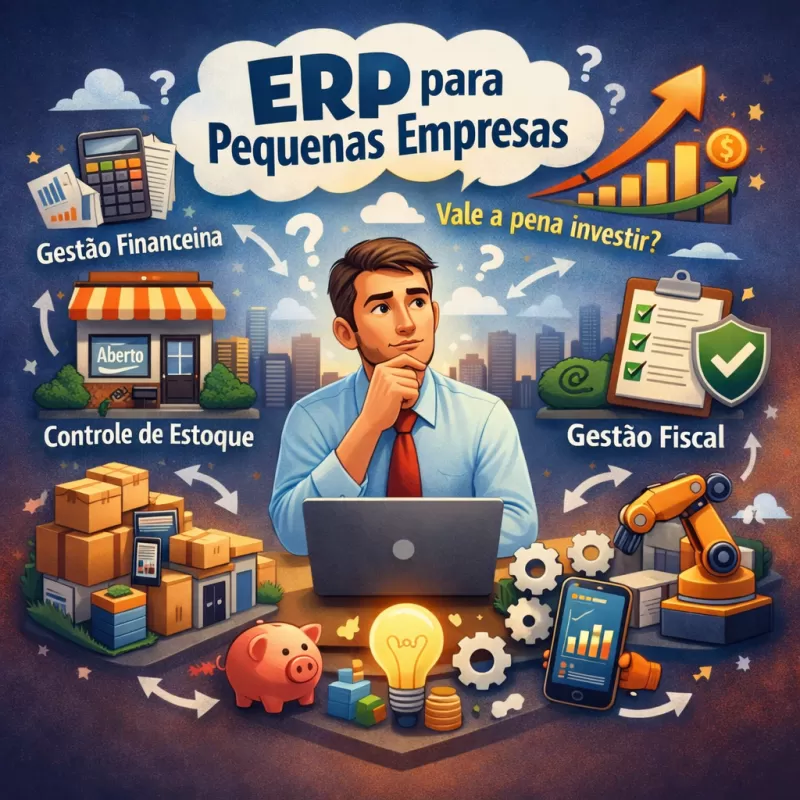 Sistema ERP para pequenas empresas vale a pena? Benefícios, custos e ROI