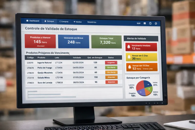 Sistema para distribuidora de alimentos: como reduzir perdas com validade sem aumentar o trabalho da equipe