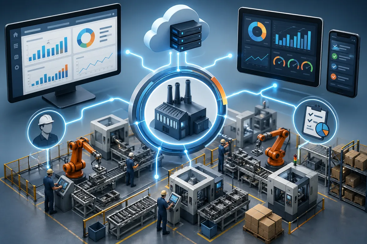 Sistema de Apontamento de Produção integrado ao ERP: como funciona na prática