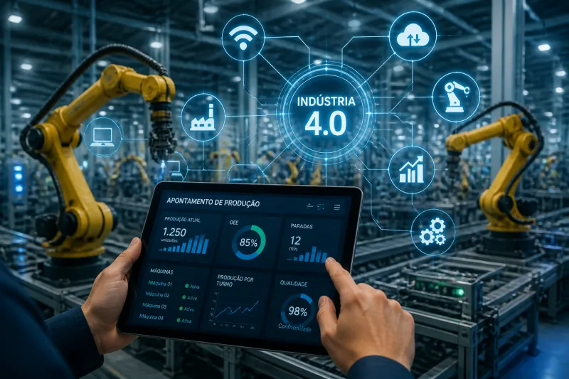 O impacto do sistema de apontamento de produção na indústria 4.0