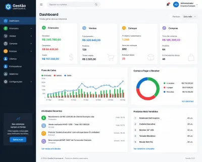 Como um software de gestão empresarial ajuda no controle financeiro.
