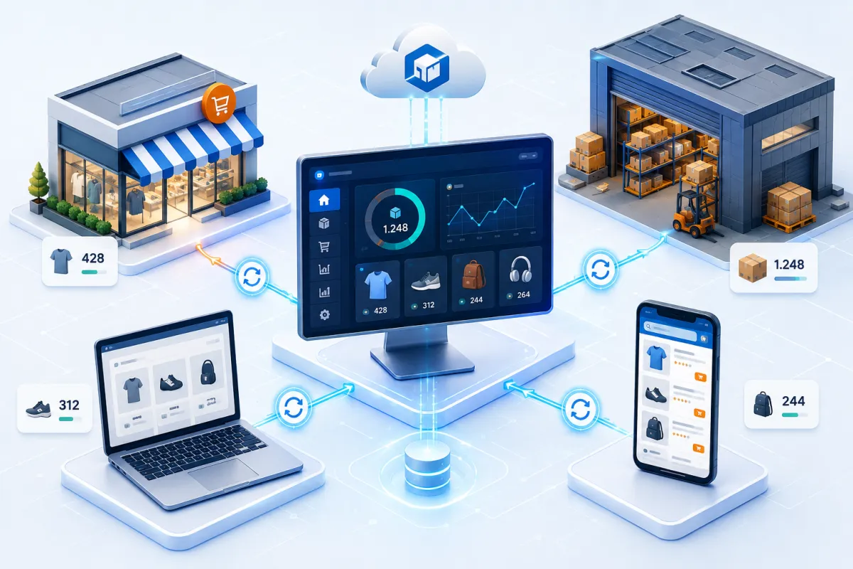 Controle de estoque web para lojas e e-commerces
