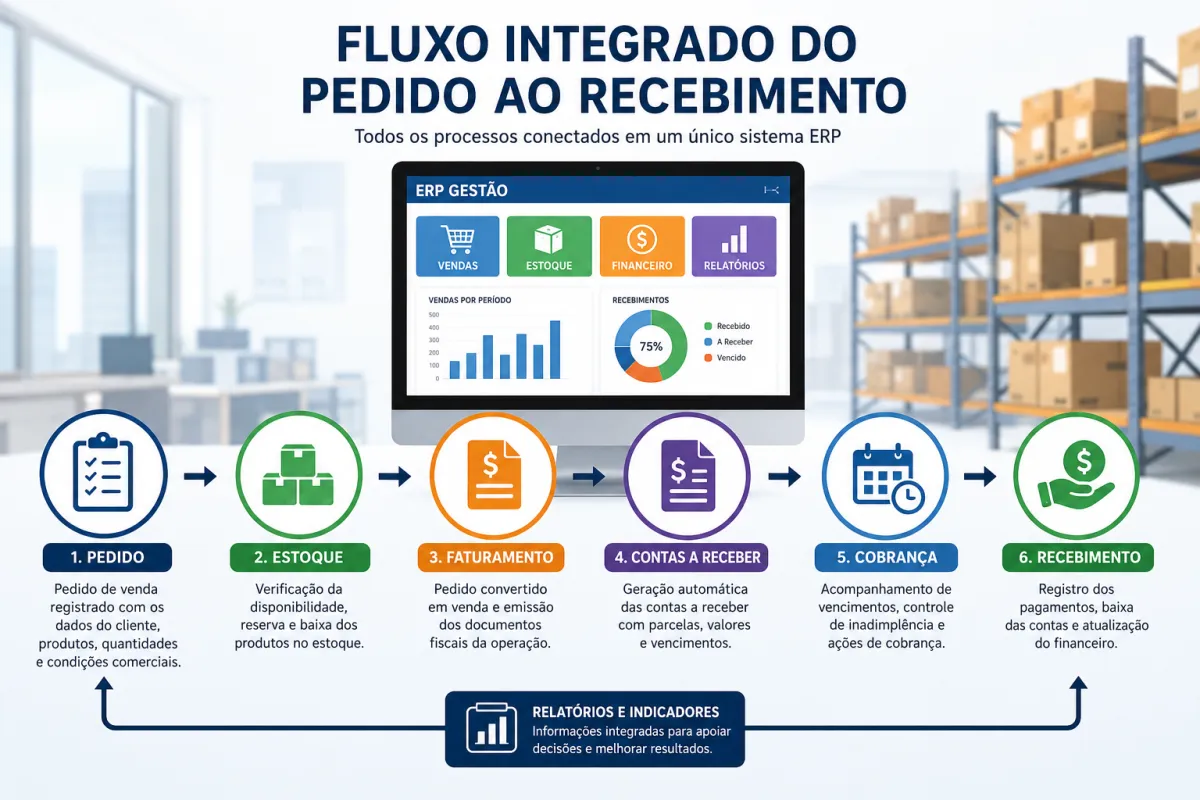 ERP Gestão: Como Criar um Fluxo Integrado do Pedido ao Recebimen