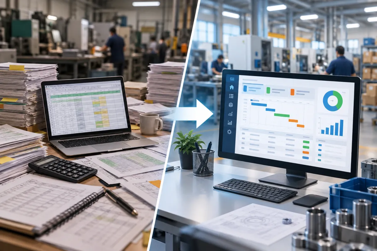 Sistema de Controle de Produção: Planilha ou Software? Veja Qual Escolher