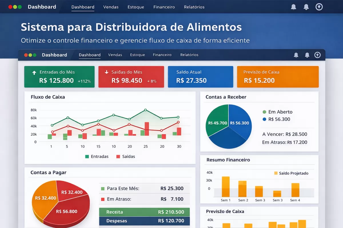 Como um Sistema para Distribuidora de Alimentos Garante Controle do Fluxo de Caixa e Crescimento Sustentável