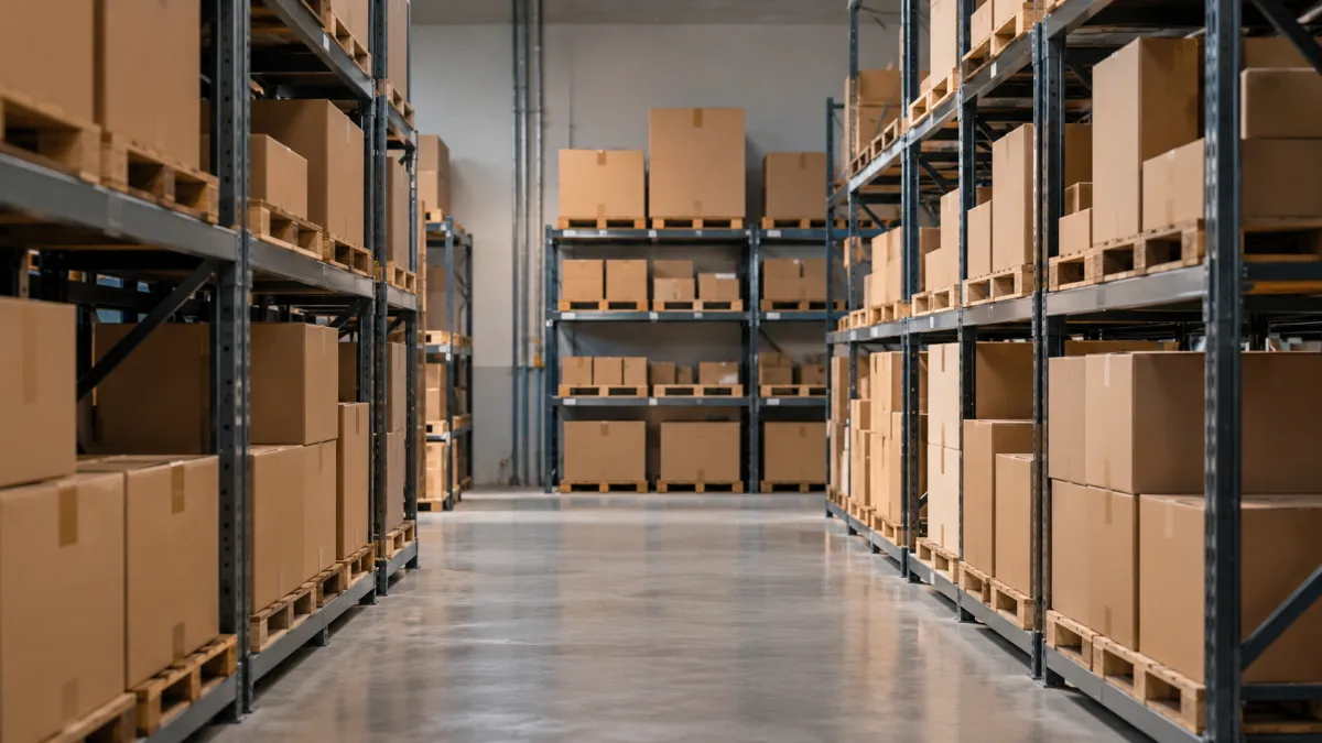 Descarregamento de mercadorias para entrega