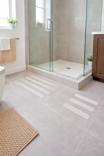 Fita antiderrapante para banheiro: benefícios, cuidados e erros mais comuns