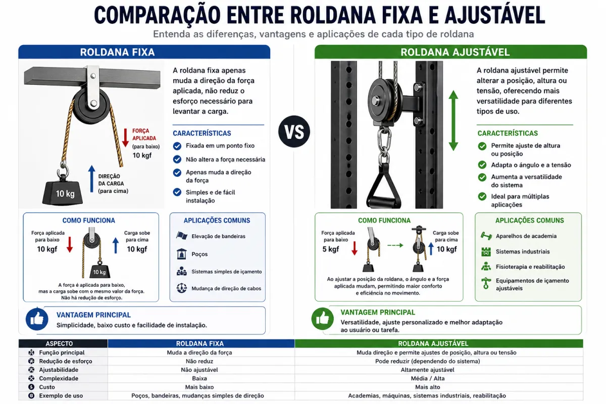 Como Funciona uma Roldana com Regulagem?