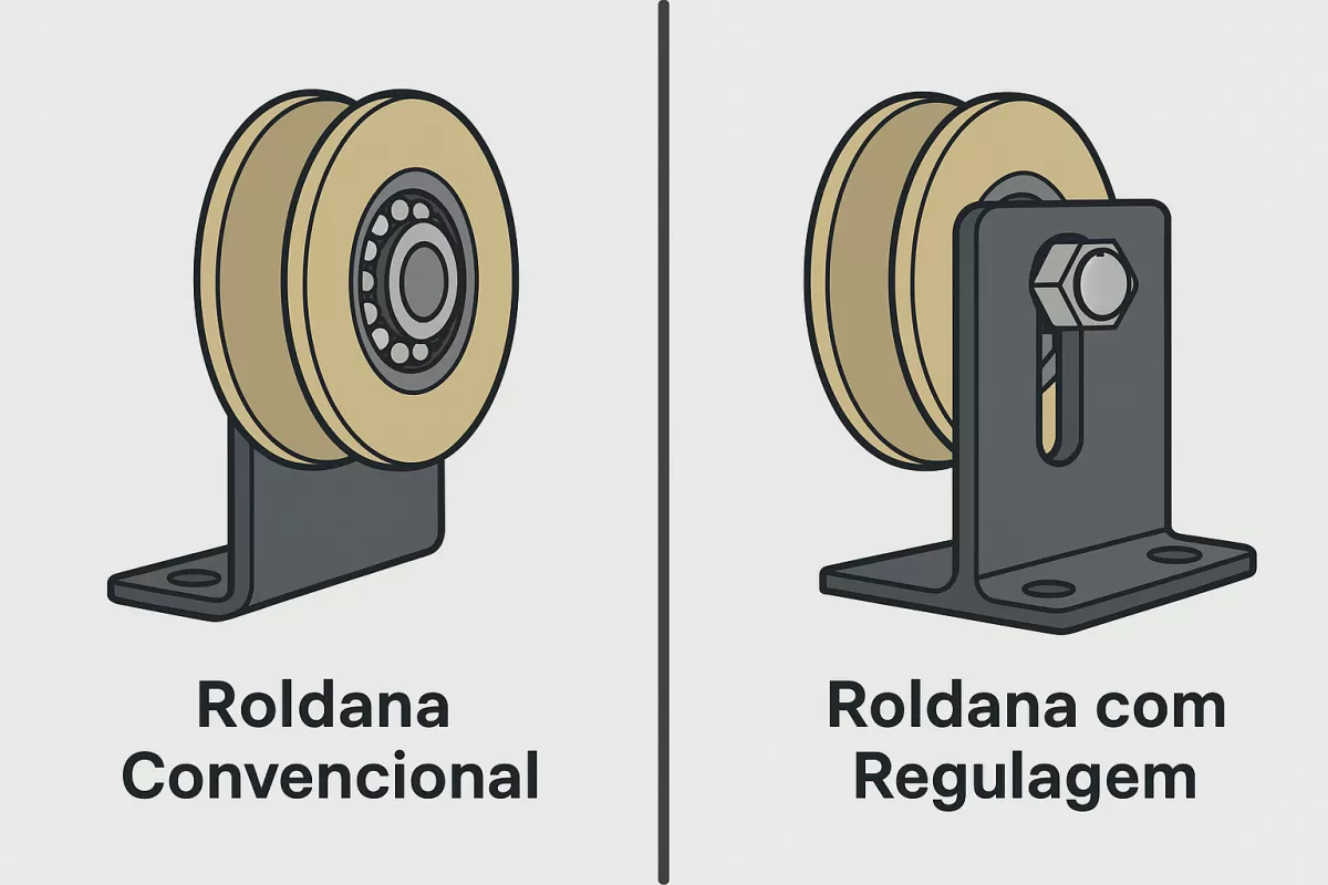 Como a roldana com regulagem pode reduzir custos de manutenção