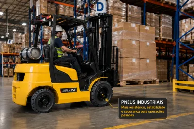 Diferenças Entre Pneus de Empilhadeira Industriais e Pneus Convencionais