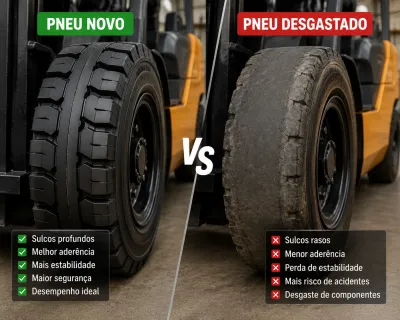 Pneu para Empilhadeira: O Que Avaliar na Hora da Substituição