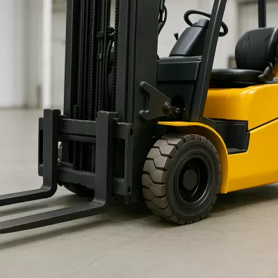 Como evitar danos ao piso usando a roda para empilhadeira adequada