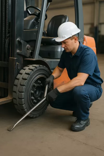 Como Identificar o Momento Ideal para Montagem de Pneu para Empilhadeira