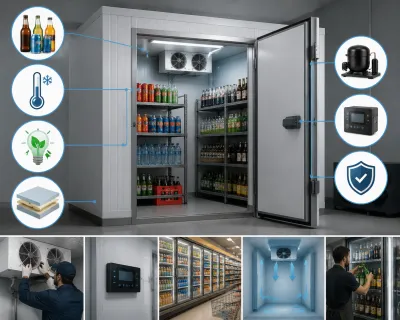 Câmara fria para bebidas: Como escolher a ideal para seu negócio e aumentar a eficiência na conservação