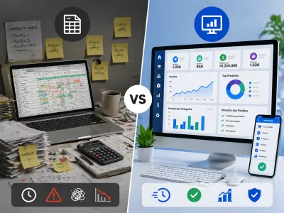 Sistema de vendas para distribuidora vs planilhas: qual vale mais a pena?