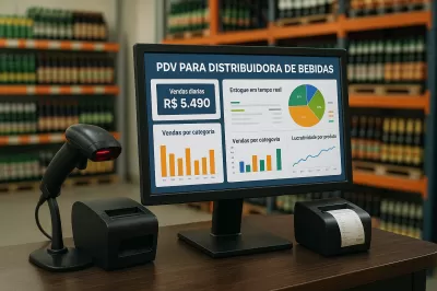 Como Funciona um PDV Distribuidora de Bebidas: Automação, Estoque em Tempo Real e Crescimento com Dados