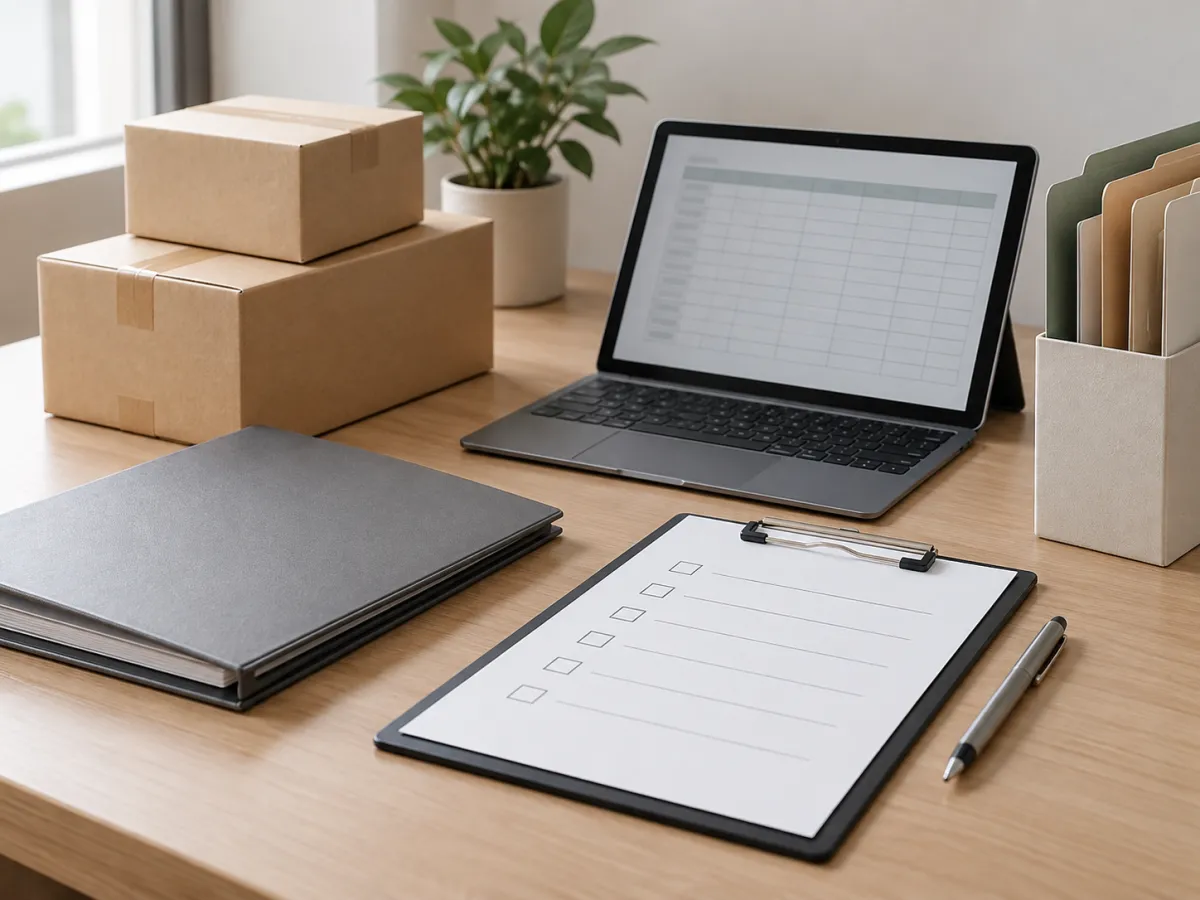 Organização Minimalista no Escritório