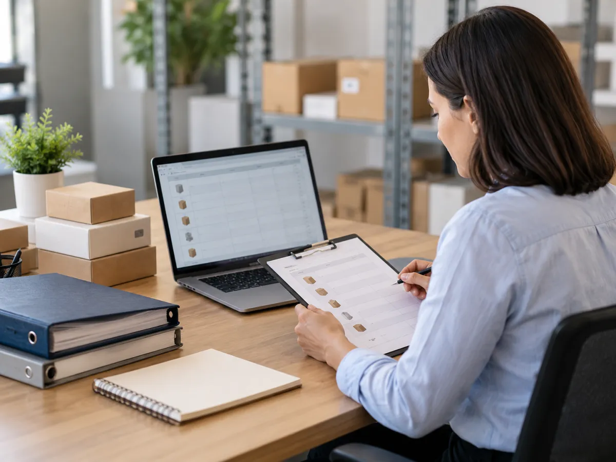 Organização e Inventário no Escritório
