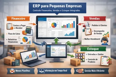 ERP para Pequenas Empresas: principais benefícios para controle financeiro, vendas e estoque