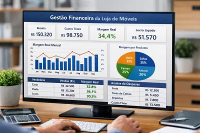 Como Calcular Margem Real Usando Um Sistema para Loja de Móveis