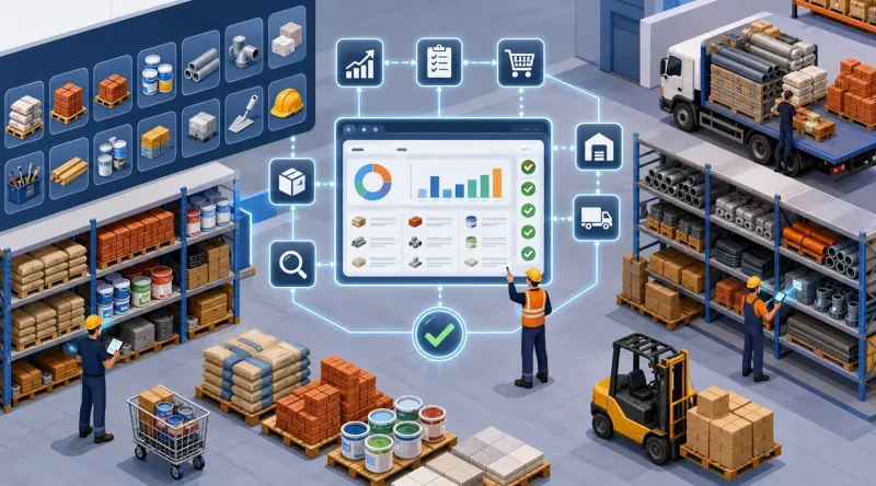 Como um Sistema de Gestão Ajuda a Controlar o Estoque de uma Loja de Material de Construção