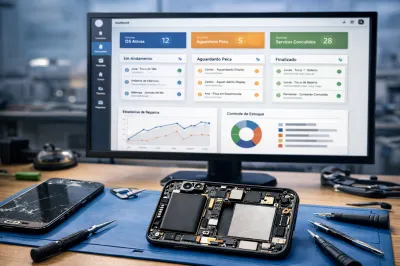 Sistema para Assistência Técnica de Celular: Veja Como Organizar Tudo em Minutos
