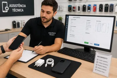 Checklist Assistência Técnica Celular: Como Registrar Acessórios, Defeitos e Condições do Aparelho