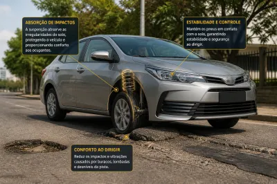 Suspensão Automotiva: Como Funciona e Por Que Ela é Essencial para Sua Segurança