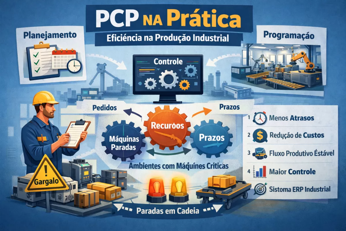 Controle de Produção PCP na Prática: O Guia Completo para Evitar Gargalos e Atrasos