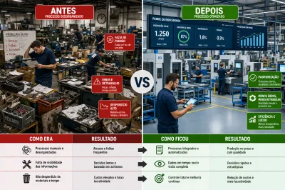 Sistema de gestão para indústria: o impacto invisível na redução de desperdícios e retrabalho