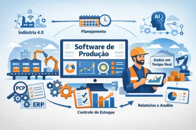 O que é um software de produção e como ele aumenta a eficiência industrial